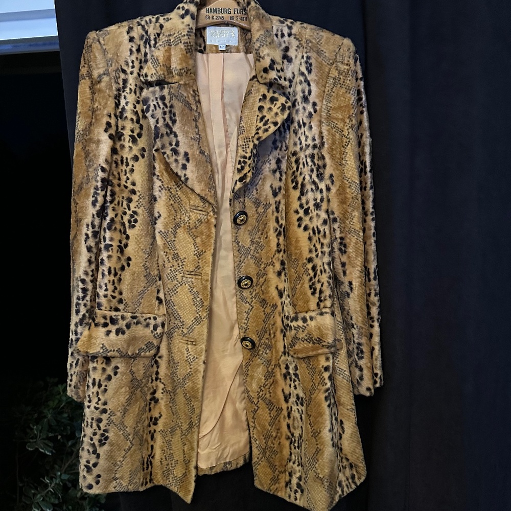 Vintage Alberto Makali Faux Leopard Fur Jacket - Alberto Makali